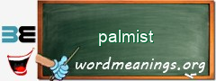 WordMeaning blackboard for palmist